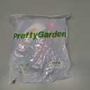 PRETTYGARDEN Women 2025 Summer Mesh Dress Spaghetti Strap Cowl Neck Print Ruched Bodycon Dresses Asymmetrical Long Dress (XL)