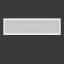 Linear Bar Air Grille 28" X 8", Aluminum Air Supply/Return Grilles,Easy Air Flow,Removable Grille/Door-HVAC Air Vent Cover,White[Outer Dimensions: 28.8"w X 8.8"h]