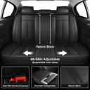Leather Full Set Seat Covers for Subaru Crosstrek 2016-2026, Black