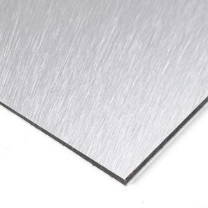 Falken Design Aluminum Composite Panel Brushed Silver 24"x 36", 1/8" Thick