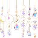 ilclviz Suncatcher Crystal Hanging Sun Catcher Prism with Chain Pendant Ornament Crystal Balls for Window