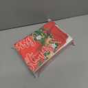 Merry Christmas Pillow Covers 18x18 Set of 4 Velvet Christmas Pillow Cases Red Green Xmas Winter Holiday Throw Pillow Covers Christmas Tree Cushion Covers for Outdoor Home Bed Sofa Couch(18 Inch)