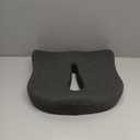 Memory Foam Seat Chair Cushion for Relieves Back Sciatica Pain Tailbone Pain Coccyx Degenerating Disc Orthopedic Osteoarthritis Prostate Cushion Low Back Pain Cushion Hip Shaping (Dark Gray)
