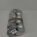 KI Store Autumnal Christmas Balls 34pcs 2.36-Inch Christmas Tree Decoration Ornaments for Xmas Tree Holiday Wreath Garland Decor Ornaments Hooks Included (2.36-Inch, Silver)