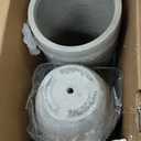 Kante Set of 2 Weathered Concrete Round Planters 24" Tall Home & Outdoor