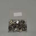 Shelf Support Pegs, 50 Pcs Shelf Pegs with Hole, 5mm (1/5 inch) Cabinet Shelf Bracket Pegs, L-Shaped Nickel Plated Shelf Pins Holders for Bookcase Kitchen Closet Shelf Shelves Furniture Cabinet