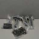 16 Pack - 6 inch Black Hidden L Shelf Bracket (1/5 Inch Thicked) Iron Floating Shelf Brackets Rustic Industrial Metal Brackets for Shelf Support