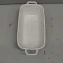 Denmark Tools For Cooks 1.7 Quart Speckled White Loaf Pan Bread Baking Dish with Handles