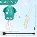 2 x BUSOHA Dancing Octopus Toy Electric Crawling Octopus Music Toys with Light Up and Smart Sensor,Gift for New Mom,Friend,Family,Green