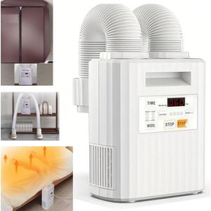 Portable blanket warmer, comfortable warm air on the bed,sweat drying, suitable for climate change, can dry shoes, clothesblanket warmerbed warmer,bed fan under sheets, LCD Touch