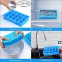 2 Pack Ice Cube Trays, ZDPMK Silicone Easy Release Flexible Molds 15 Ice Cubes Tray for FreezerCocktailWhiskeyReusable & BPA Free