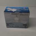 Bell+Howell Socket Breeze Modern Ceiling Fans with LED Lights, 10" LED E26/E27 Screw Base Mini Light Socket Fan with Cord for Bedroom, Living Room, Kitchen, Balcony (White)