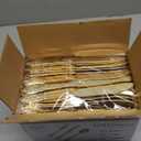 WDF 120PCS Gold Plastic Silverware - Heavy Duty Gold Plastic Cutlery Set Disposable Utensils - 40 Forks, 40 Spoons, 40 Knives, Perfect for Party Weeding Daily Use Valentine's Day