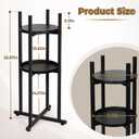 Water Dispenser Stand 5 Gallon Water Jug Stand Sturdy Water Stand(32.8" Hight-11.2" Wide) Water Jug Stand with 2 Round Shelfs for 1-5 Gallon Water Bottles/Crocks, Water Jug and Plant Stand