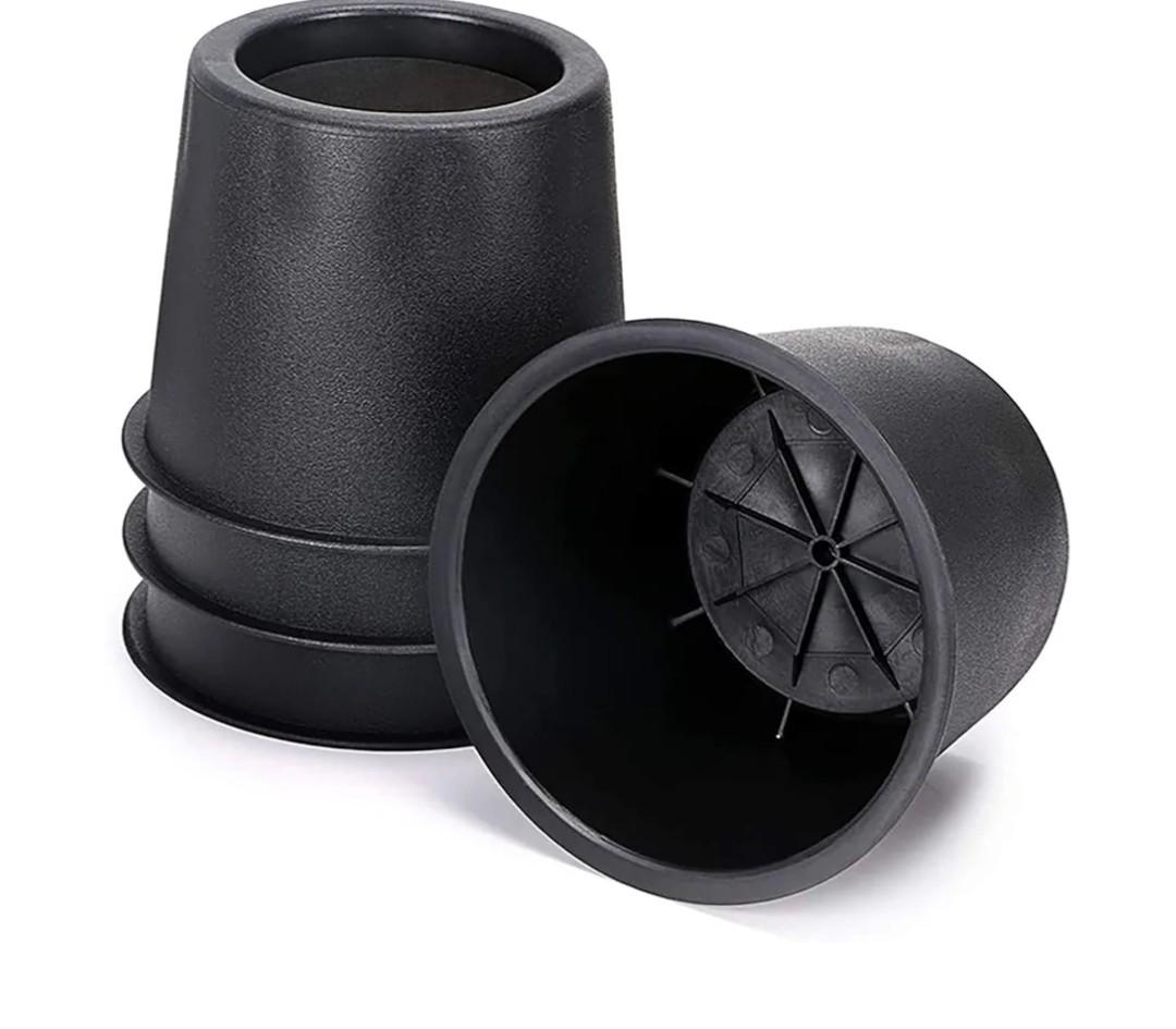 4 inch Bed Risers Heavy Duty, Adjustable Furniture Risers for Bed, Sofa, Table, Chair, Support up to 1500 Lbs (Set of 4, Black) 4 inch Bed Risers Heavy Duty, Adjustable Furniture Risers for Bed, Sofa, Table, Chair, Support up to 1500 Lbs (Set of 4, Black)