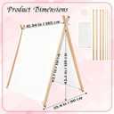 4 Pack Teepee Tent for Kids Slumber Party,Washable Kids Tent Indoor and Outdoor,Foldable Sleepover Tents for Girls Party,Kid Teepee Tent for Cozy Reading Nooks and Room Decor