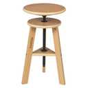 MEEDEN Wooden Drafting Stool with Adjustable Height, Artist Stool,Office Studio Stool, Up to 220 Lbs,German Beech Wood, Perfect for Artists Studio,Home Use,Kitchen,Bars