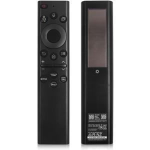 BN59-01385A Solar Voice Remote Replacement for Samsung Frame Smart TV Remote with Bluetooth Rechargeable Solar Cell, Compatible with Samsung 2021-2022 Neo LED 4K Ultra HD TV, 4 Shortcut Buttons, Black