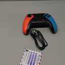 Wireless Switch Controller for Nintendo Switch/Switch 2/Lite/OLED Controller, Switch Controller with a Mouse Touch Feeling on Back Buttons, Extra Switch Pro Controller with Wake-up,Programmable, Turbo Function (Red+Blue)