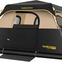 FanttikOutdoor 4 Person Instant Tent for Camping Setup in 60s Camping Tent with Rainfly & Windproof, Portable Instant Cabin Tent with Carry Bag for Family Camping & Hiking