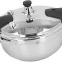 Mini Stainless Steel Pressure Cooker Explosion Proof 1.8L for Gas Stove Induction Cooker