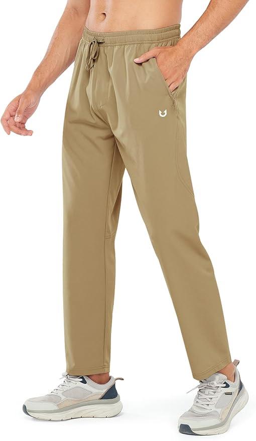 NORTHYARD Men's Athletic Pants Running Workout Joggers Lightweight Gym Jogging Track Casual Sweatpants with Zipper Pockets, 2XL