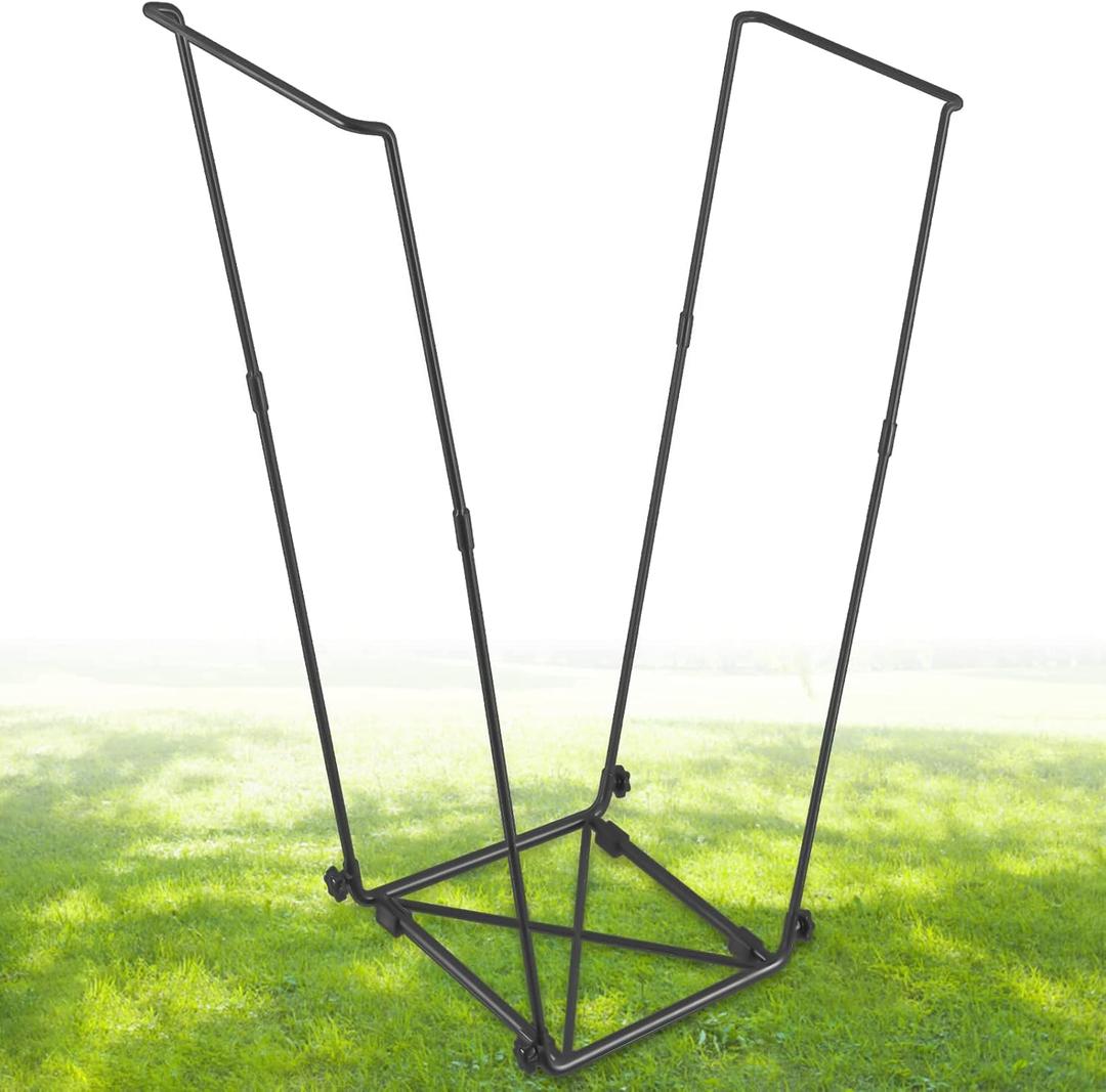 FEED GARDEN Trash Bag Holder, Outdoor Metal Leaf Bag Holder Stand, Garbage Bag Frame Holder for 30-45 Gallon Bags for Leaves, Camping, Yard Weeding, Lawn Party FEED GARDEN Trash Bag Holder, Outdoor Metal Leaf Bag Holder Stand, Garbage Bag Frame Holder for 30-45 Gallon Bags for Leaves, Camping, Yard Weeding, Lawn Party
