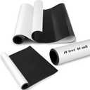 Eersida White Surface Magnet Roll Car Sheets Flexible Blank Magnetic Sign Vinyl Roll for Vehicles DIY Craft Projects(16 Inch x 20 Feet, 40 Mil)