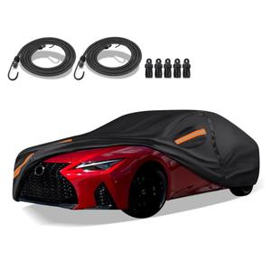 16-Layer Special Full Car Cover Fit for 2005-2024 Lex-us IS250 IS300 IS350 IS500, Ultra Heavy 600D Oxford Cloth, All-Weather Protection Summer Sun Exposure and Winter Snow Rain Dust UV