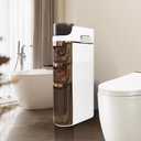 Slim Bathroom Cabinet, Space-Saving Narrow Design, Mobile and No Installation Required, Perfect for Small Space Laundry Rooms, Toilet Areas, and Living Room Gaps (3-Tiers)