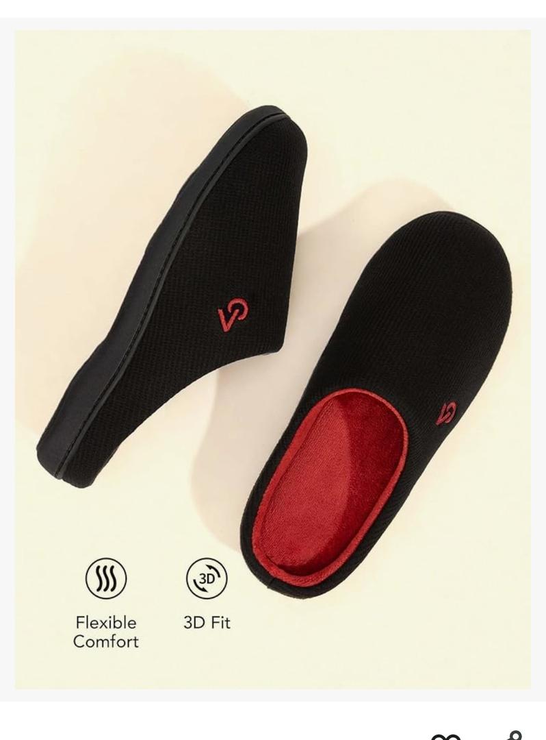 VeraCosy Men's Two-Tone Memory Foam House Slippers Indoor Outdoor Durable Rubber Sole Size 11-12
