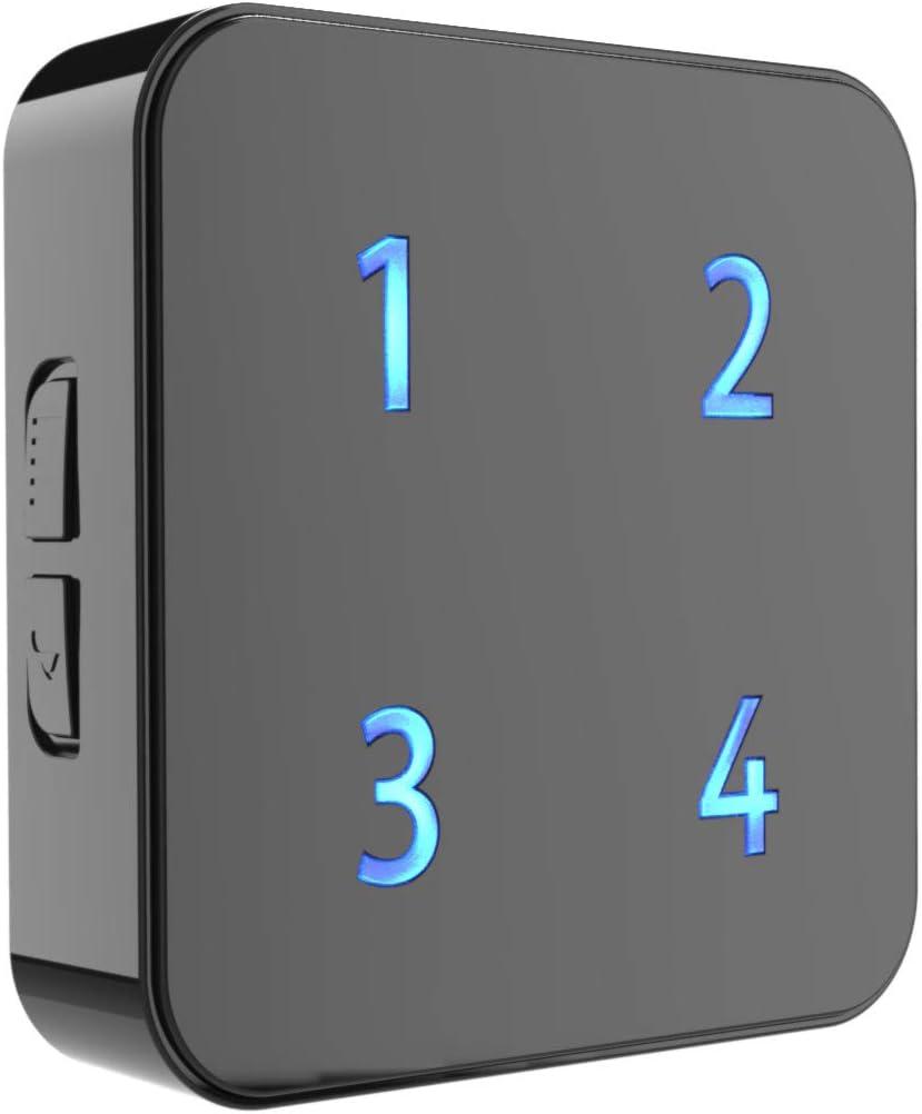 Extra Wireless Plug-in Receiver for HTZSAFE Solar Alarms- Up to 4 Zones and Each Zone has 35 Optional Melodies- 4 Adjustable Volume Levels