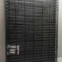 FDW Dog Crate for Large Dogs 48 Inch Folding Metal WirePet Cage Double Door W/Divider Panel Indoor Outdoor Kennel Leak-Proof Plastic Tray,Black