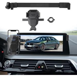 Car Phone Holder for 2021 2022 2023 BMW 5 Series Accessories,Adjustable GPS 5 Series Phone Mount ONLY for 12.3-inch Screen,Hands-Free Ultra Stable Phone Stand for All Phones