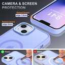 Thomo Strong Magnetic for iPhone 13 Case & iPhone 14 Case [Compatible with Magsafe] Translucent Matte Slim Shockproof Women Girl Anti-Fingerprint Protective Case for iPhone 14/13 6.1", Light Purple