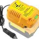 TPDL Replace DCB112 Mini Car Charger for Dewalt 20V Battery, Portable Quick Car Charger for Dewalt 20V/60V, Cigarette Lighter Plug, 1/2 Size for DCB112 (only for 20V/60V Battery)