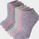 Women's Cozy Socks, 6 Pairs, Size 5-9