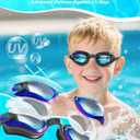 Aegend Swim Goggles - Kids Swimming Goggles for 3-14 Boys Girls Youth No Leaking Clear Vision