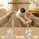 Fabric Shaver, Lint Shaver with 3 Speeds, Type-C Fast Charging Lint Remover, 6 Blade, LED Display, Sweater Shaver with 2 Replacement Blades, Pilling Remover for Clothes, Couch, Blanket
