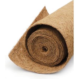 Coco Liner Roll, Extra Large 16x160 inch Natural Coconut Liners for Planter Flower Basket, Natural Coconut Fiber mat, Garden Decoration, Animal pet pad, Reptile Carpet