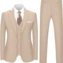Boys Suits for Kids Formal Dress Suit Set Complete Outfit (4T, 5pc Champagne)