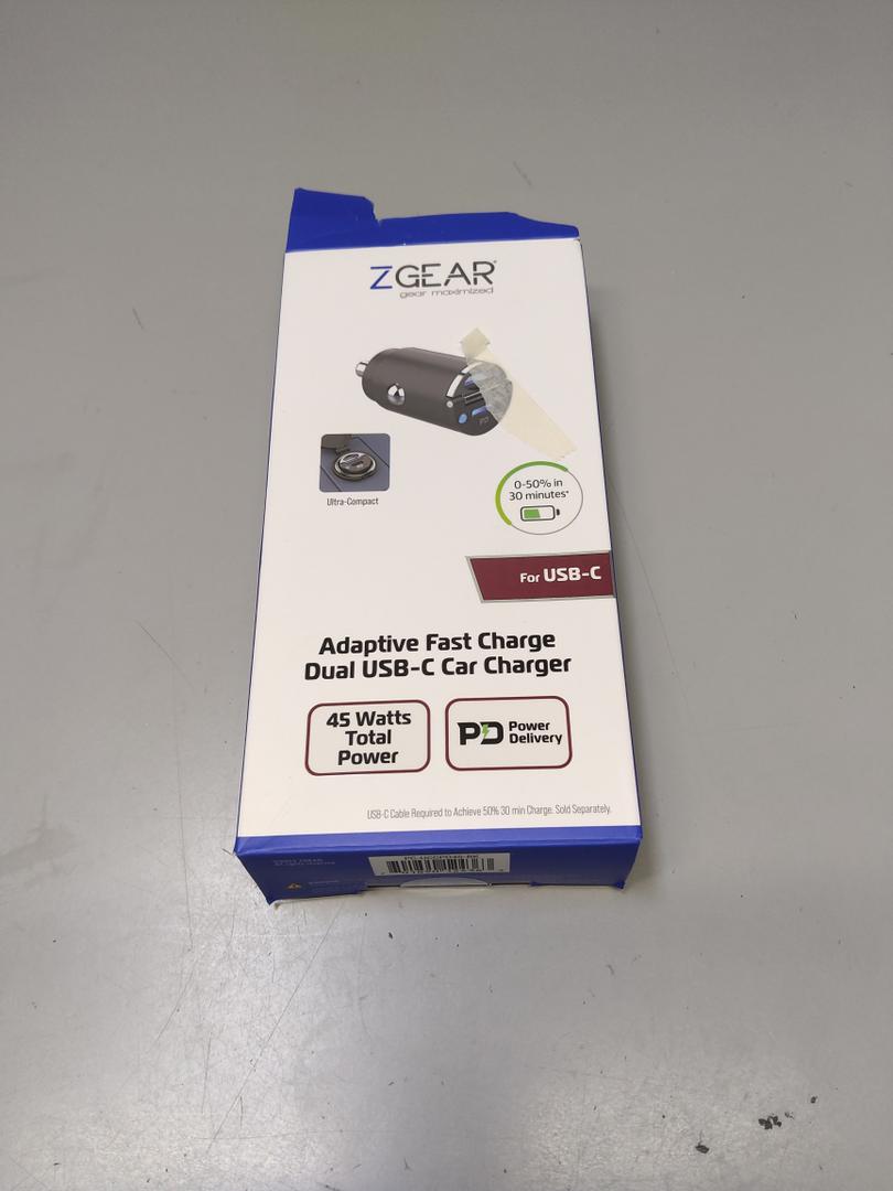 Zgear USB C Adaptive Fast Charge Dual USB C Car Charger