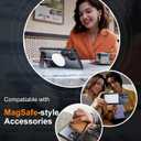 2 x Temdan Magnetic for Samsung Galaxy S25 Ultra Case, [Innovate Stand][Military Grade Drop Protection][Non Slip][Translucent Matte] Shockproof Phone Case for Galaxy S25 Ultra 6.9" 2025 -Black