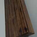 TINAMO One Step Stool for Elderly (35" Length) - Acacia Wood High Riser Step Stool with Non-Slip Pads - 550 Lbs Wooden Mobility Stepping Stools for Handicap, Bed, Bathroom, Kitchen (Walnut)