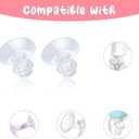 2 x 10pcs Breast Pump Flange Insert, 5 Sizes Silicone Flange Insert Replacement with Double-Sided Nipple Ruler for S1/S2/S9/S10/S12 Spectra Flange Breast Pump Guard Shields, Breast Pump Accessories (13/15/17/19/21mm-10pcs)