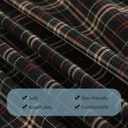 BAMBOO COOL Men's Underwear Woven Boxer Shorts,Classic Relaxed Fit,Lightweight Plaid Boxers,6 Pack (L)