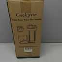 Geekpure Whole House Big Water Filter Housing, 4.5"x10",1" NPT Plastic Port