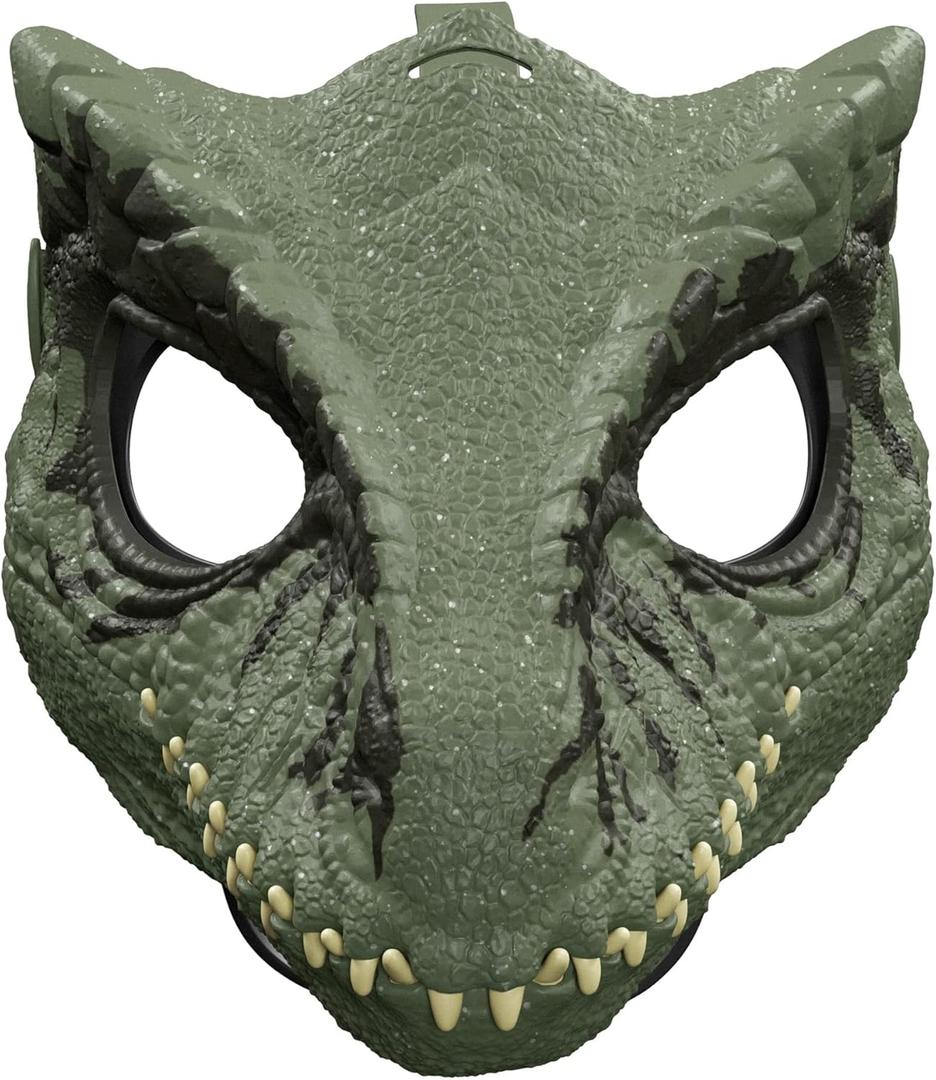 Mattel Jurassic World Dominion Dinosaur Mask, Giganotosaurus Dino Role-Play Toy & Costume Accessory with Opening Jaw & Movie-Inspired Design