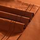 Aormenzy Microfiber Pillow Cases - King Size Set of 4-1800 Thread Count Ultra Soft Rust Pillowcases - Wrinkle Resistant Pillow Covers with Envelope Closure - 20" x 40"