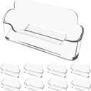 vrupin Business Card Holder for Desk - 8 Pack Acrylic Business Card Holder , Fits 30-50 Business Cards Display Business Card Stand Desktop Business Card Holders for Exhibition